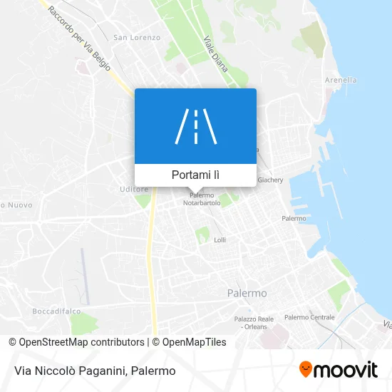 Mappa Via Niccolò Paganini