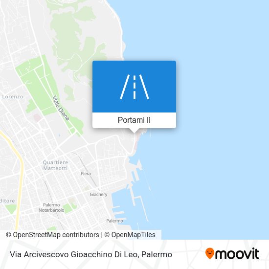 Mappa Via Arcivescovo Gioacchino Di Leo