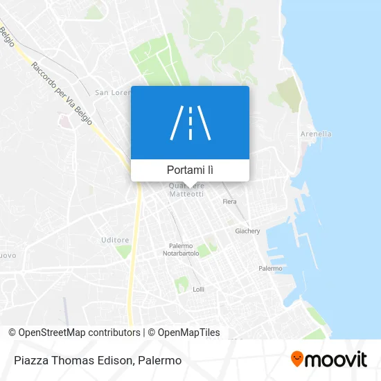 Mappa Piazza Thomas Edison