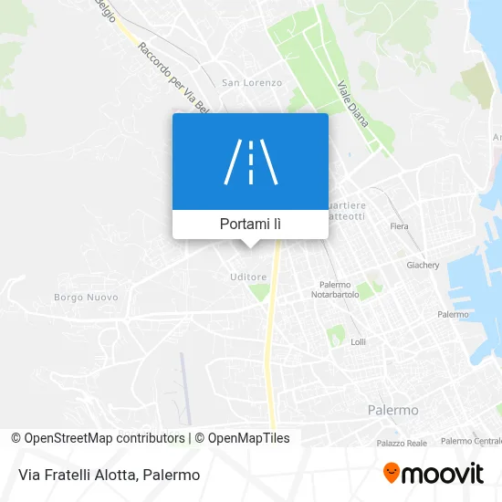 Mappa Via Fratelli Alotta