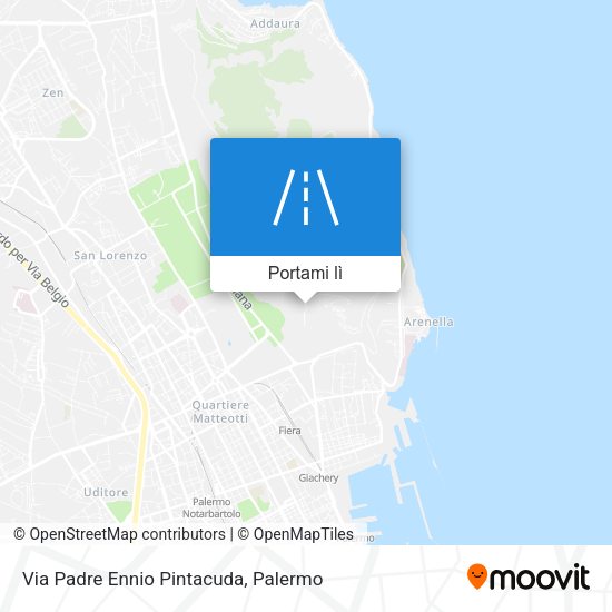 Mappa Via Padre Ennio Pintacuda