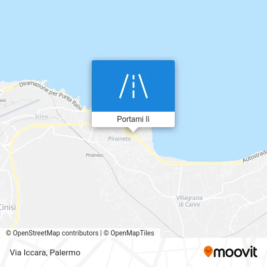 Mappa Via Iccara
