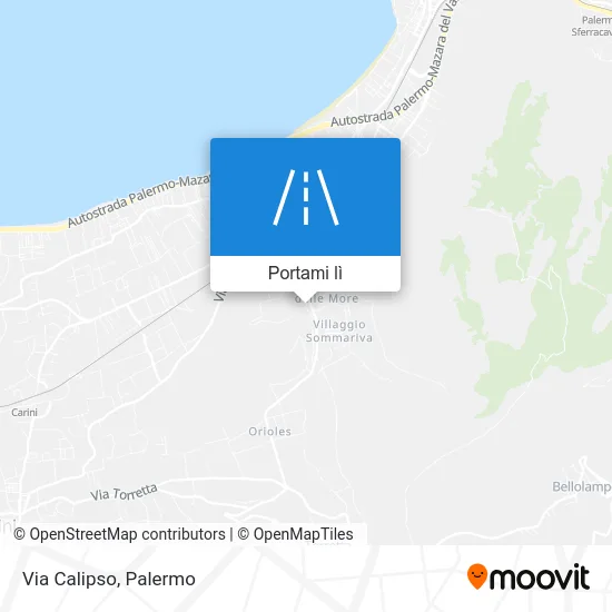 Mappa Via Calipso