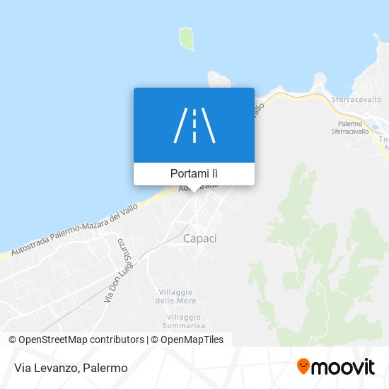 Mappa Via Levanzo