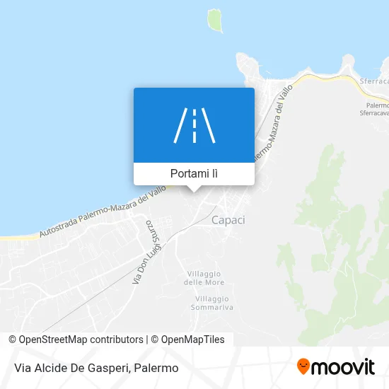 Mappa Via Alcide De Gasperi