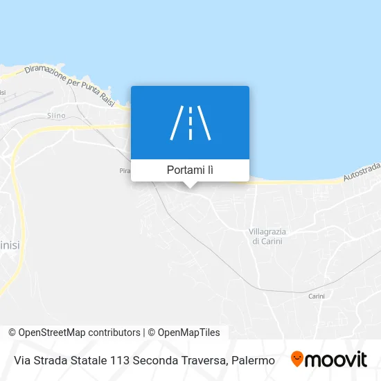Mappa Via Strada Statale 113 Seconda Traversa