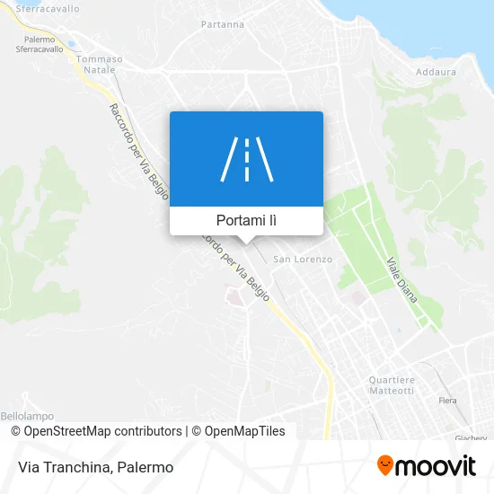 Mappa Via Tranchina