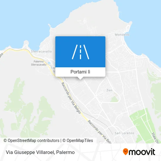 Mappa Via Giuseppe Villaroel