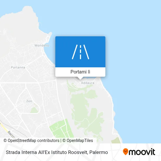 Mappa Strada Interna All'Ex Istituto Roosvelt