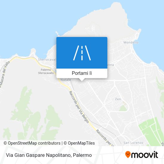 Mappa Via Gian Gaspare Napolitano