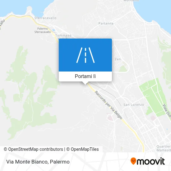 Mappa Via Monte Bianco
