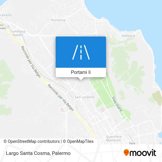 Mappa Largo Santa Cosma