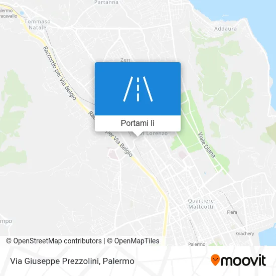 Mappa Via Giuseppe Prezzolini