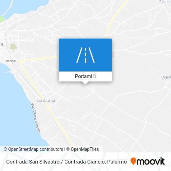 Mappa Contrada San Silvestro / Contrada Ciancio