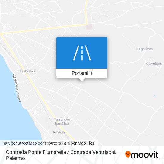 Mappa Contrada Ponte Fiumarella / Contrada Ventrischi