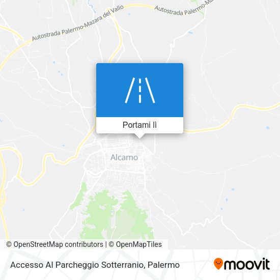 Mappa Accesso Al Parcheggio Sotterranio