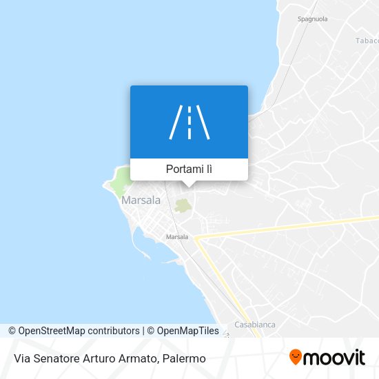 Mappa Via Senatore Arturo Armato