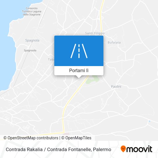 Mappa Contrada Rakalia / Contrada Fontanelle