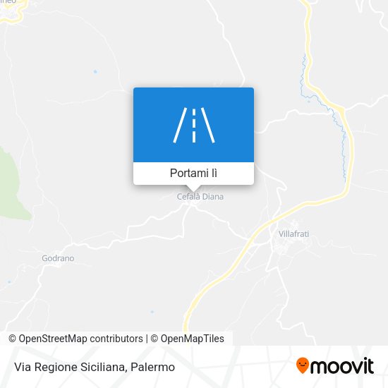 Mappa Via Regione Siciliana