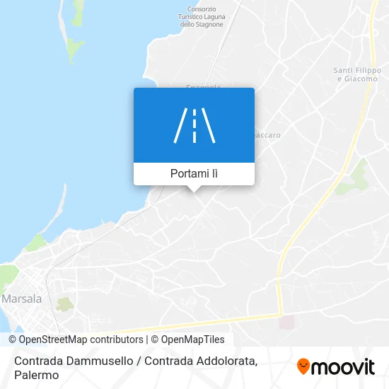 Mappa Contrada Dammusello / Contrada Addolorata