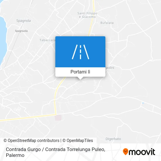 Mappa Contrada Gurgo / Contrada Torrelunga Puleo