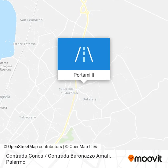 Mappa Contrada Conca / Contrada Baronazzo Amafi