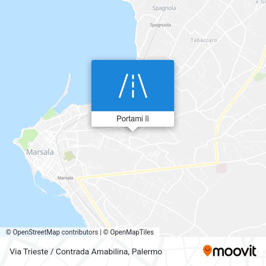 Mappa Via Trieste / Contrada Amabilina
