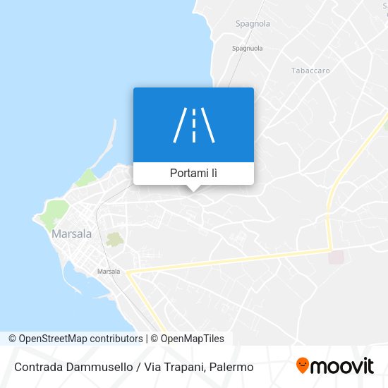 Mappa Contrada Dammusello / Via Trapani