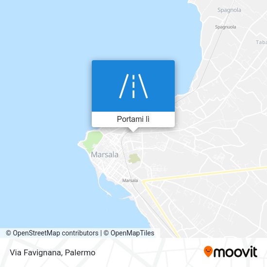 Mappa Via Favignana