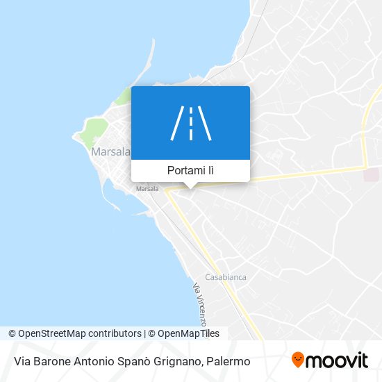 Mappa Via Barone Antonio Spanò Grignano