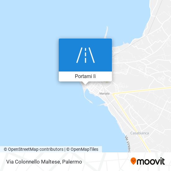Mappa Via Colonnello Maltese