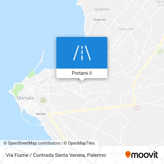 Mappa Via Fiume / Contrada Santa Venera