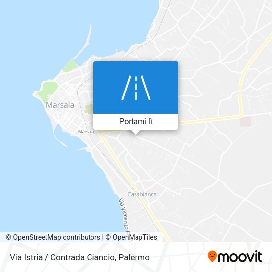 Mappa Via Istria / Contrada Ciancio
