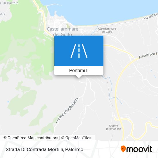 Mappa Strada Di Contrada Mortilli