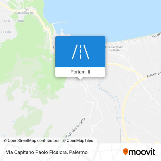 Mappa Via Capitano Paolo Ficalora