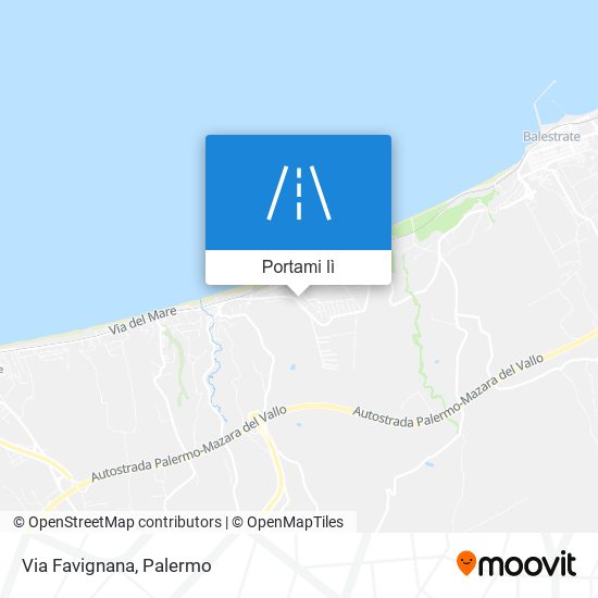 Mappa Via Favignana