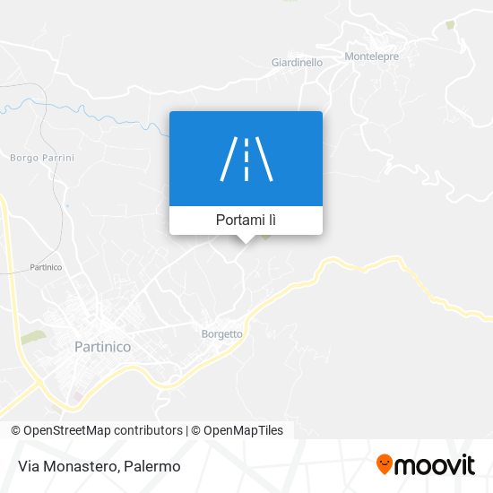 Mappa Via Monastero