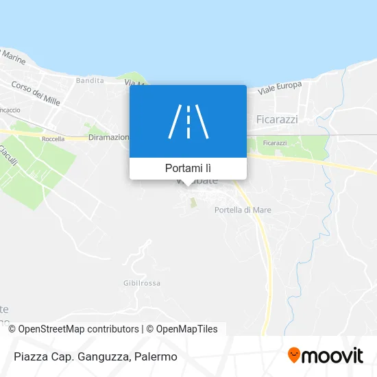 Mappa Piazza Cap. Ganguzza