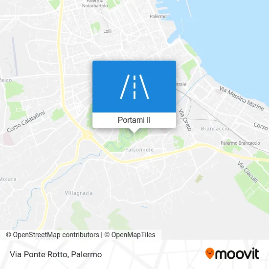 Mappa Via Ponte Rotto