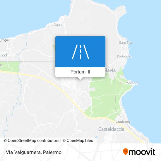 Mappa Via Valguarnera