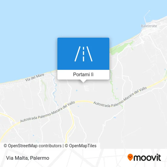 Mappa Via Malta