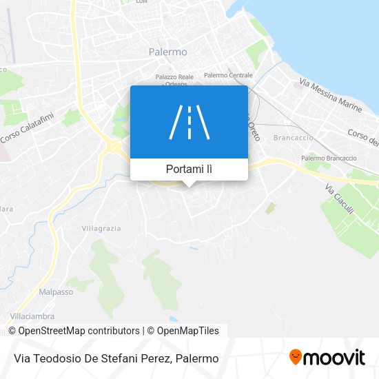 Mappa Via Teodosio De Stefani Perez