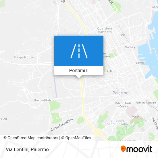 Mappa Via Lentini