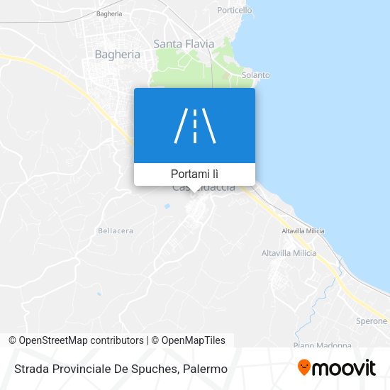 Mappa Strada Provinciale De Spuches