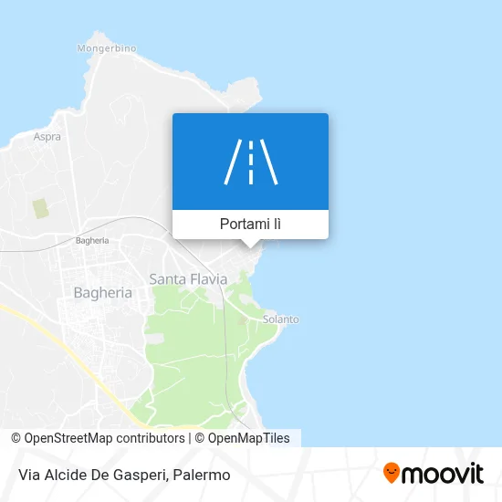 Mappa Via Alcide De Gasperi