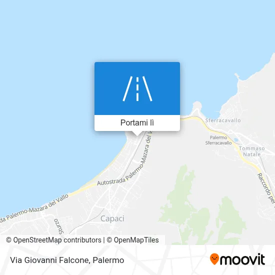 Mappa Via Giovanni Falcone
