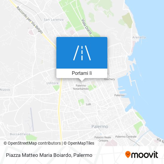 Mappa Piazza Matteo Maria Boiardo