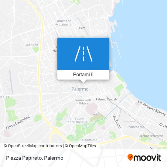 Mappa Piazza Papireto