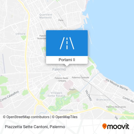 Mappa Piazzetta Sette Cantoni