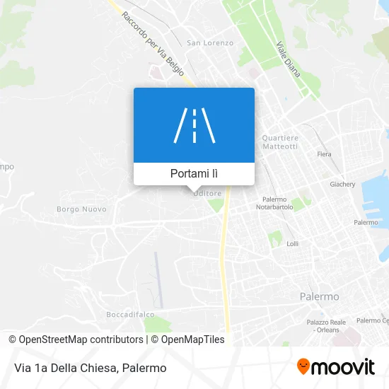 Mappa Via 1a Della Chiesa